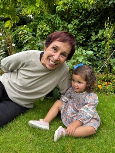 With my granddaughter Raya