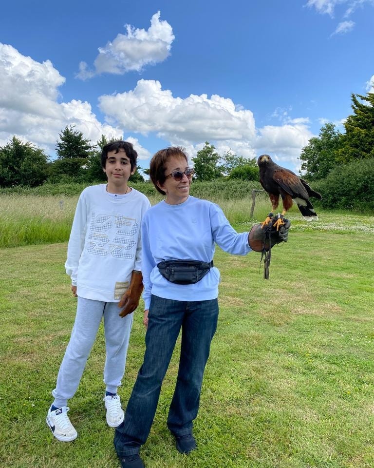 With my grandson Abdulaziz 