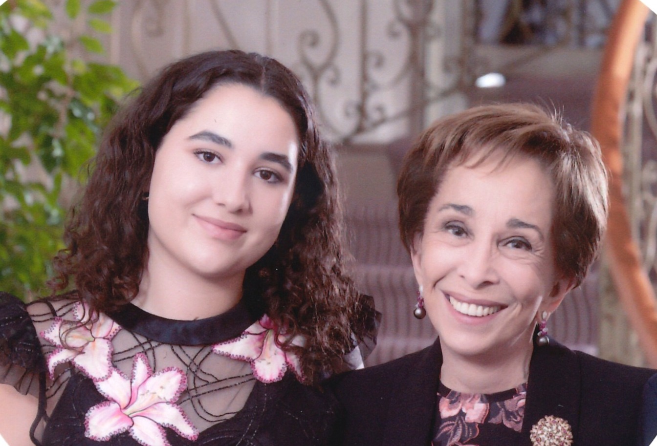 With my granddaughter Zein