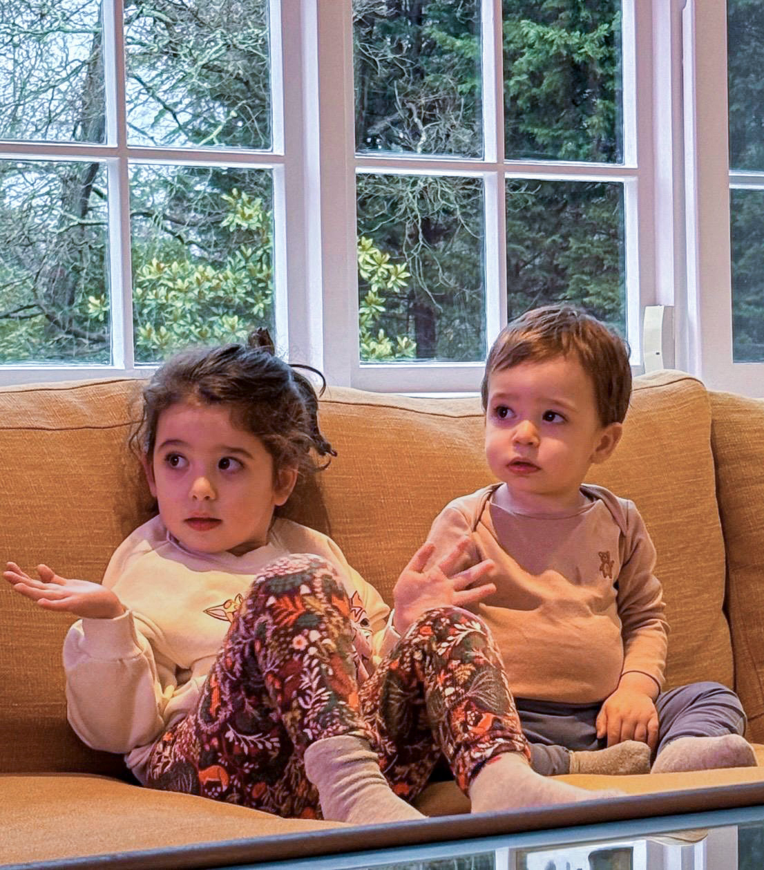 My grandchildren Alia and Jad