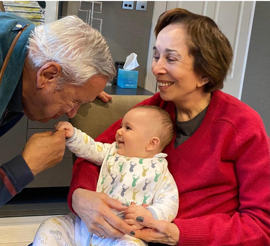 With my husband Walid and our grandson Jad