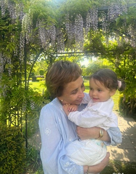 With my granddaughter Raya