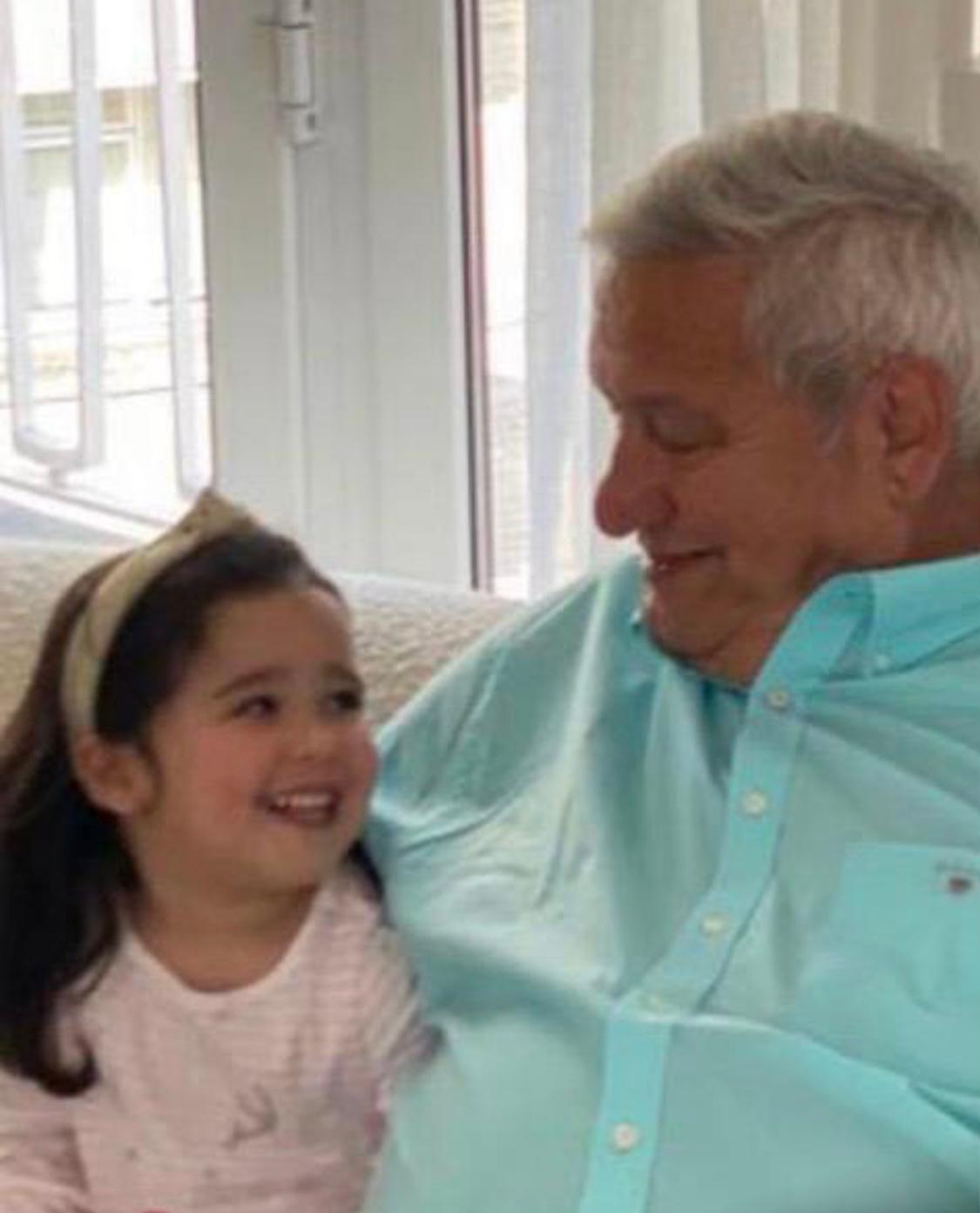 My husband Walid with our granddaughter Basma 