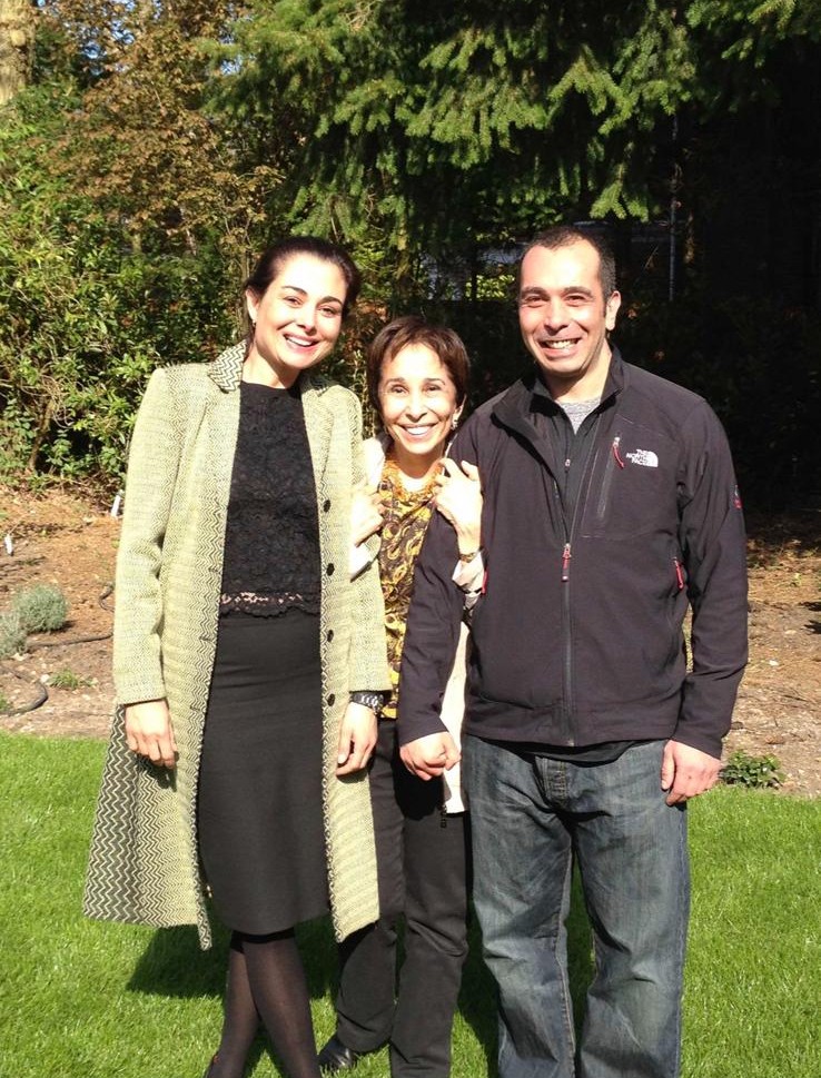 With my daughter Farah and son Ghazi