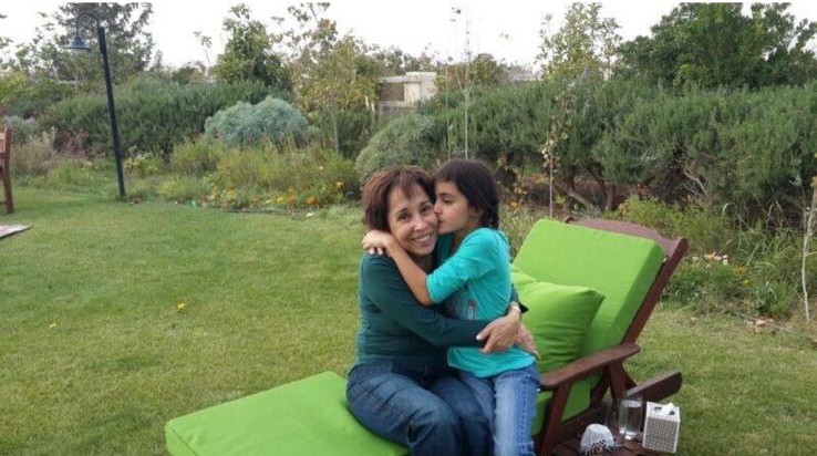 With my granddaughter Zahra