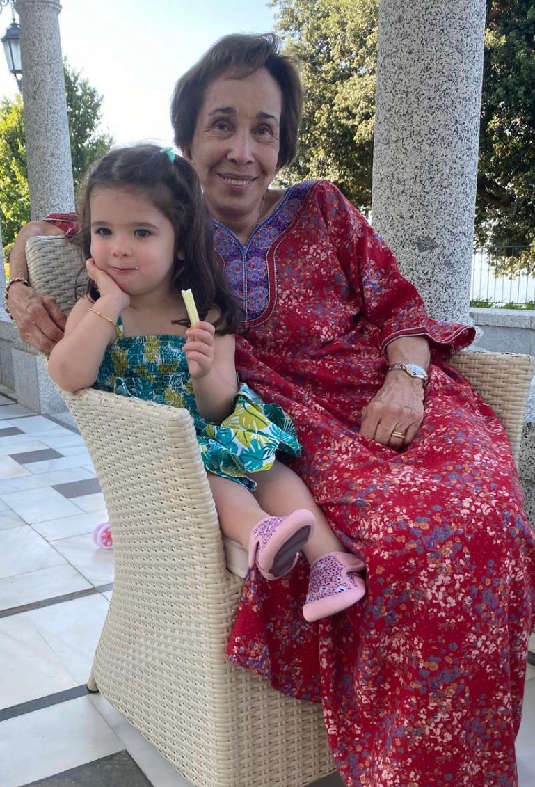 With my granddaughter Alia