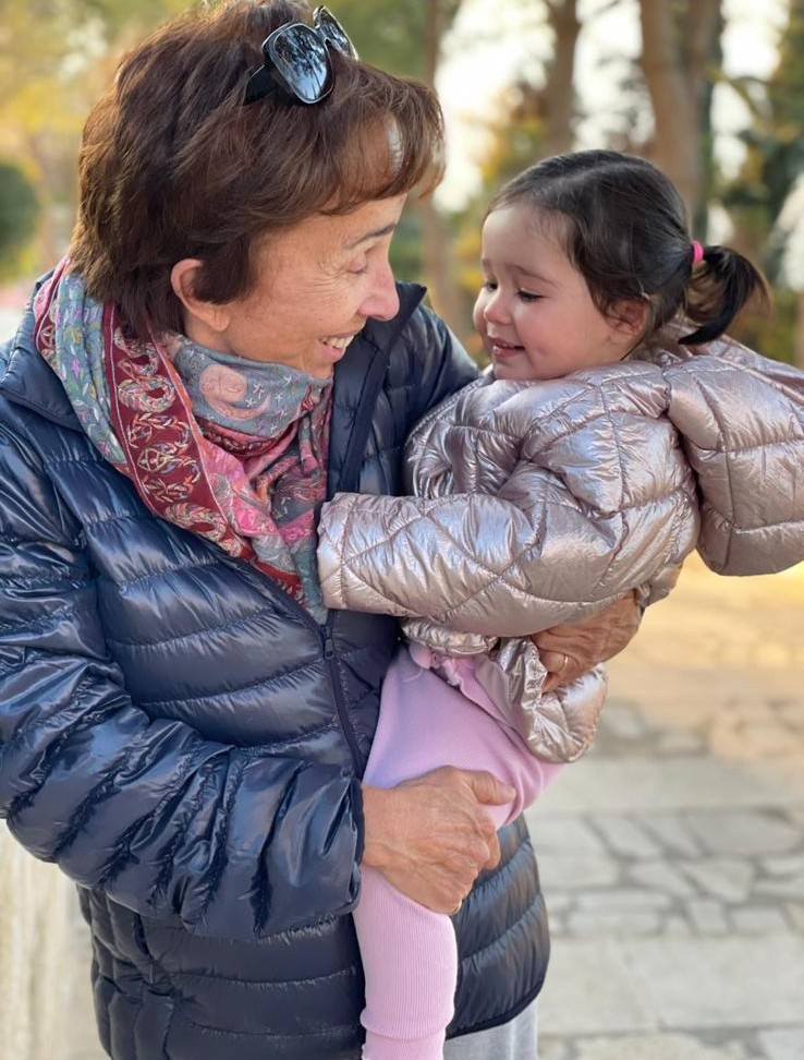 With my granddaughter Haya