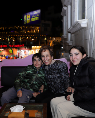 Downtown Amman with my grandchildren Zein and Abdulaziz