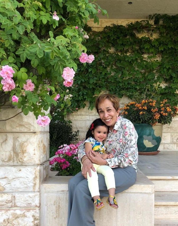 With my granddaughter Basma