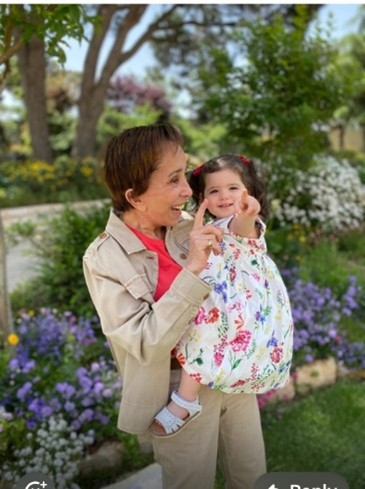 With my granddaughter Alia