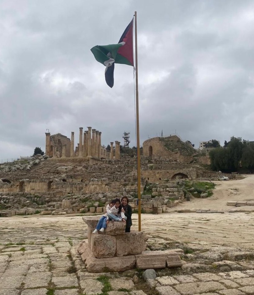 A visit to Jarash with my granddaughters Basma and Haya