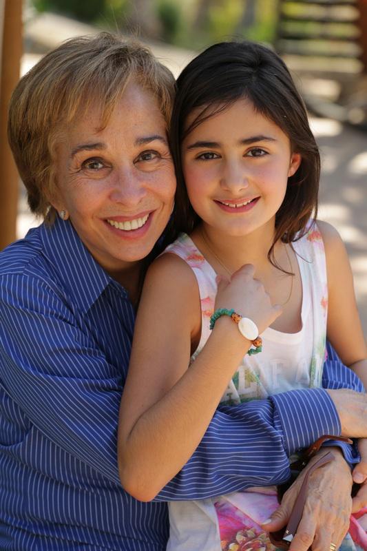 With my granddaughter Zahra