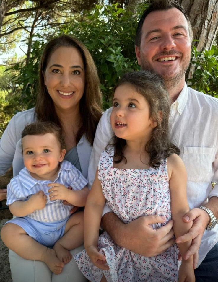 My daughter Zein, son-in-law James and their children