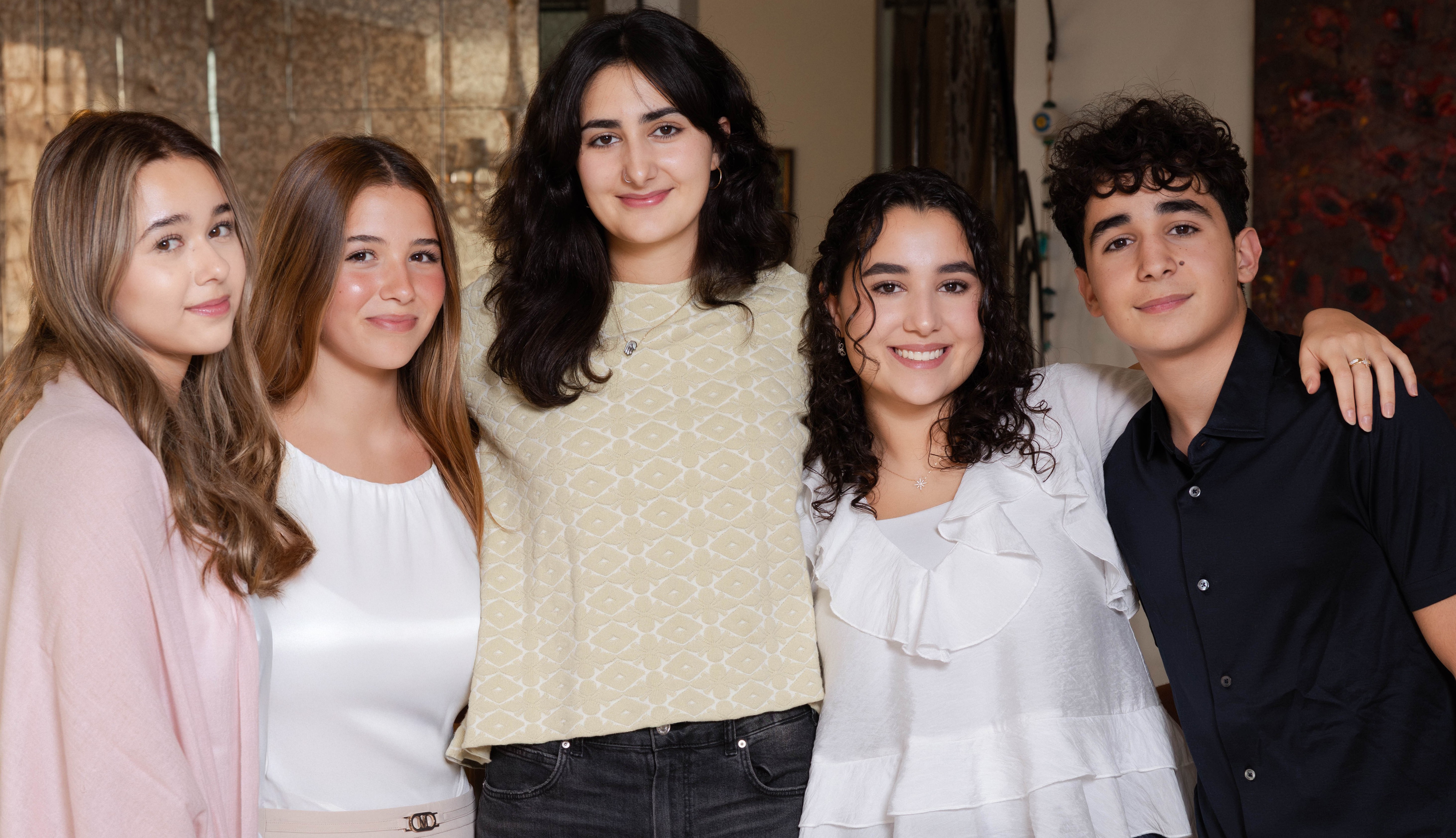 My grandchildren Aysha, Iman, Zahra, Zein and Abdulaziz